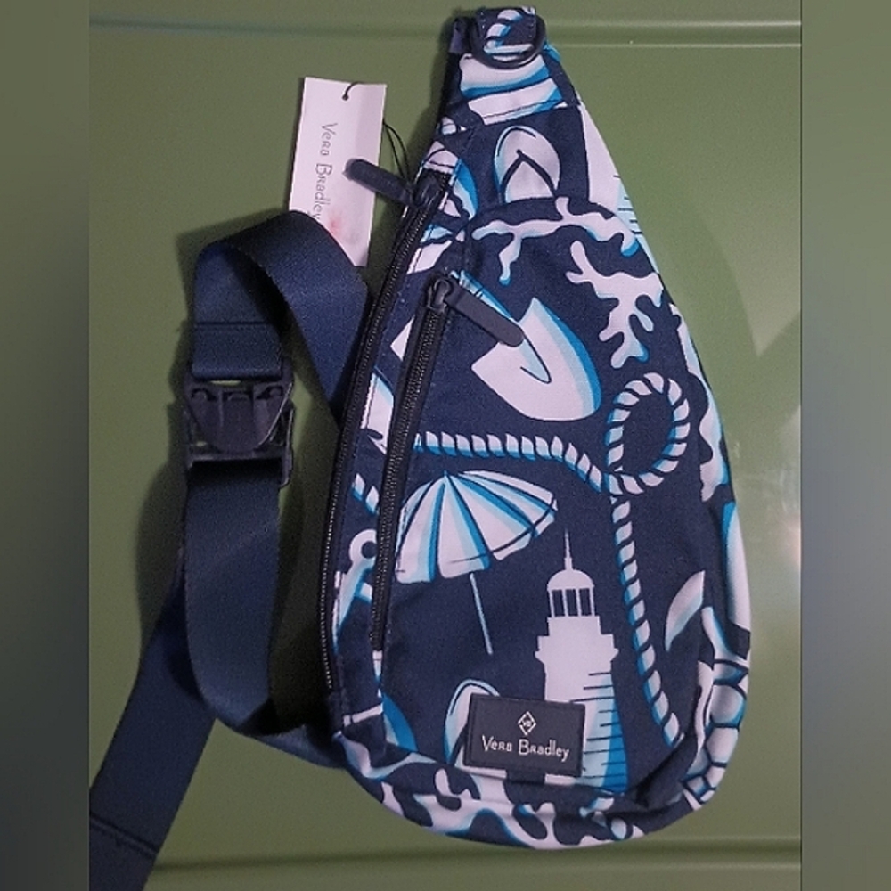 Vera Bradley Shore Enough Lighten Up Essential Compact Sling